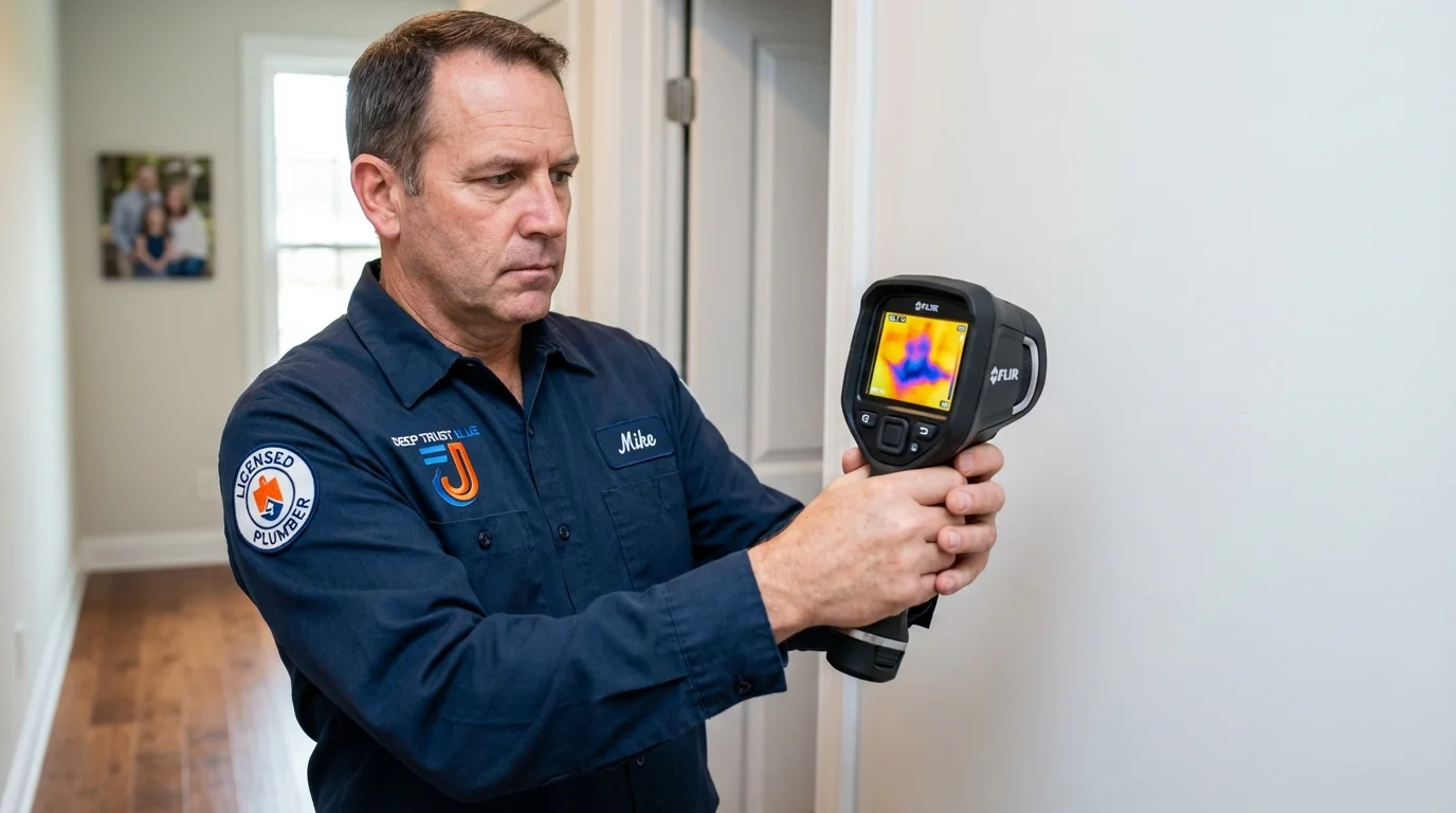 Thermal imaging leak detection by Johns Plumbing LLC in Archer City